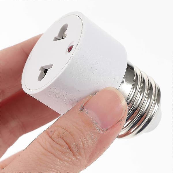 2 stk. fatning til stikadapter E27 fatning til 2-benet fatningsudtag