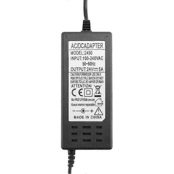 24V 5A strømadapter for vanndispenser og rensepumpe EU black