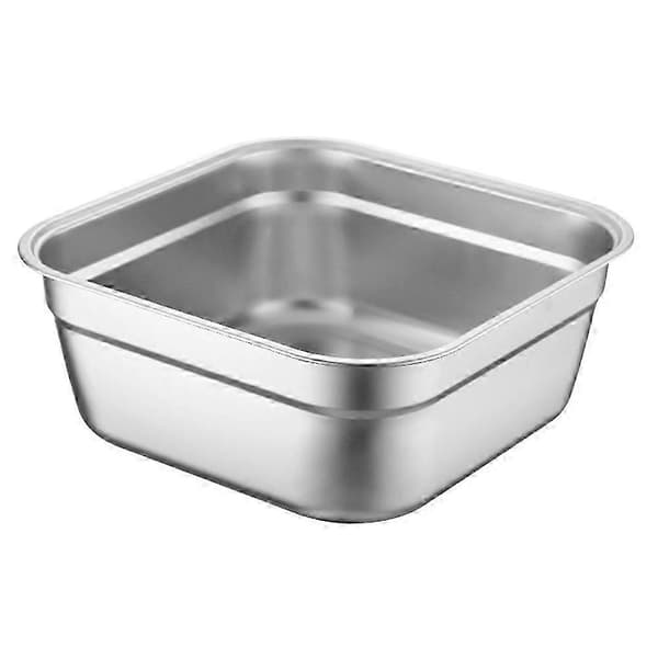 Dyp rustfri vask perfekt for restaurantbruk, solid 21 cm sølv vask, 1 pakke