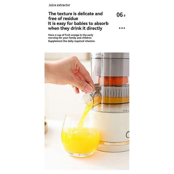 Juicer Hjemmejuicer Separebar og Bærbar Juicer Mini Blender Multifunksjon Blå Blue