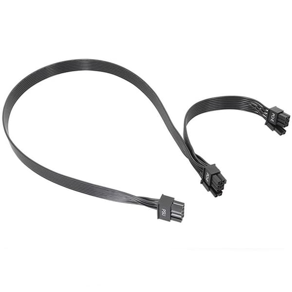 8-pin PSU til dobbel 6+2-pinners PCIe strømkabel, hann til hann GPU-kabel for modulær strømforsyning