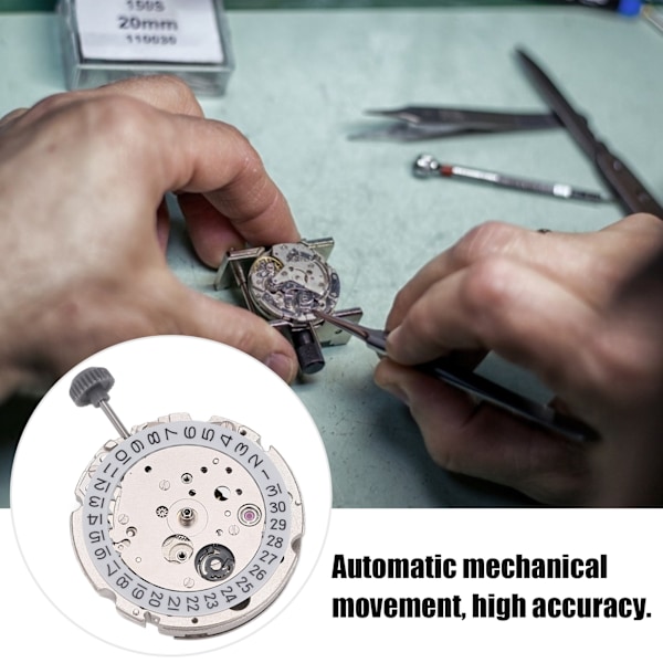 Högprecision 3-Pin Automatisk Mekanisk Kalenderrörelse - Klockreparationsdelar
