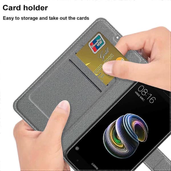 Premium läderfodral med stötsäker design för Motorola E7 Plus/G9 Play/G9
