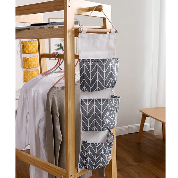Wall Mounted Storage Bag for Wardrobe, 3 Pcs Waterproof