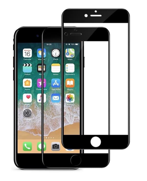 Kompatibel med iPhone 7 - 2-pack Full täckning härdat glas - Full passform 50 iPhone 7
