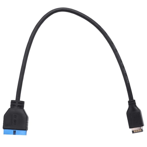 3X USB 3.1 frontpanel-header til USB 3.0 20-bens header forlængerkabel til ASUS bundkort 20 cm Black