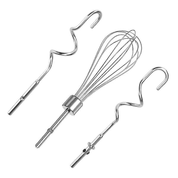 3 stk. til Kitchenaid vispfeste, erstatningsvisper for deigkrok og visp til KitchenAid & H