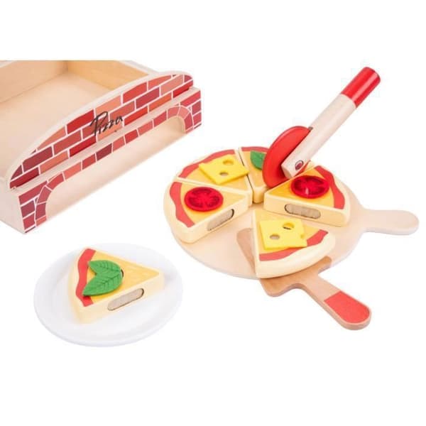 Gourmet-pizzasetti - DORJEE - 20 osaa - Puu - Tarvikkeet mukana