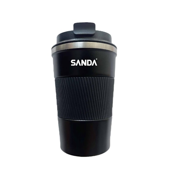380 ml termos i rostfritt stål för kaffe och te, portabel läckagesäker kaffekopp, vakuumisolerad White
