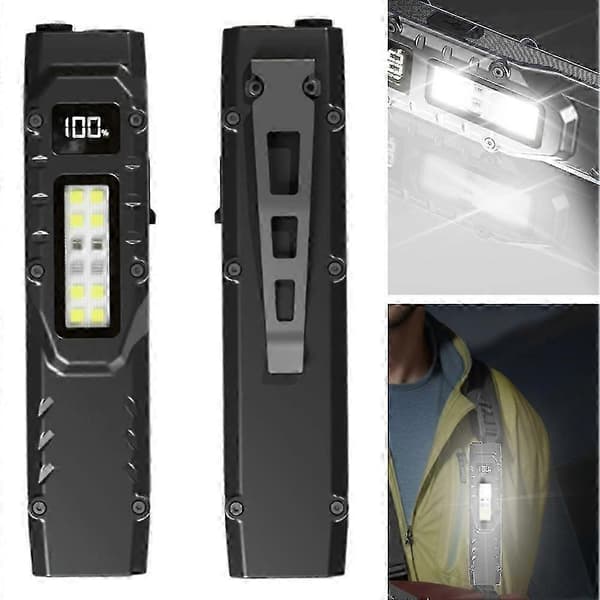 Monitoiminen Mini LED-taskulamppu USB-ladattava kirkas valo