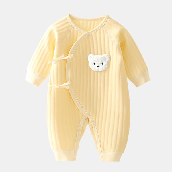 Bodysuit för pojkar och flickor nya vinter bomull babykläder 0-6m Khaki 6M