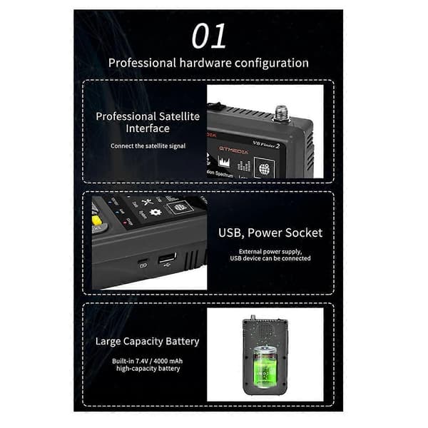 GTMedia V8 Finder2 Satellittmåler Digitalt Meter