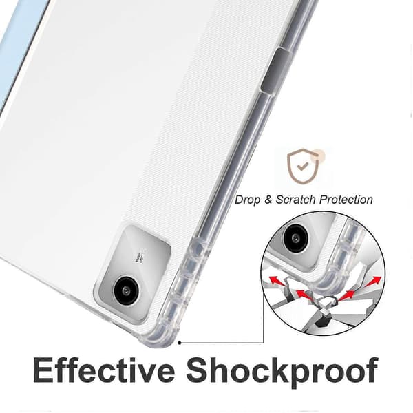 3-fold Læder Etui Til Lenovo Tab M11 / Xiaoxin Pad 11 2024 Light blue