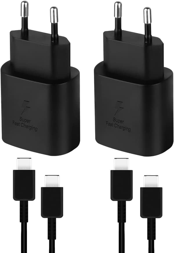 Samsung 25W 3A PD USB-C -laturi JA 2M USB-C–USB-C-kaapeli