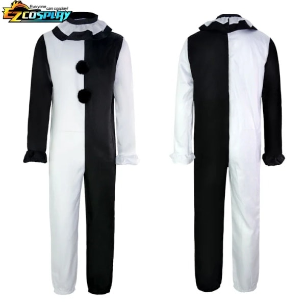 Art The Clown Cosplay Film Terrifier 2 Art The Clown Cosplay Kostume Jumpsuit Maske Halloween Kostumer Maske til Mænd Kvinder Maske A (one size) S