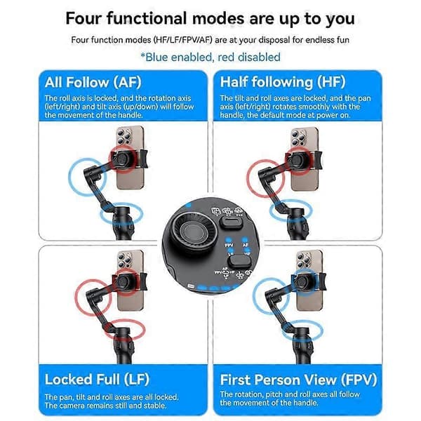 Yesido SF27 3-axis Handheld Shooting Stabilizer Black