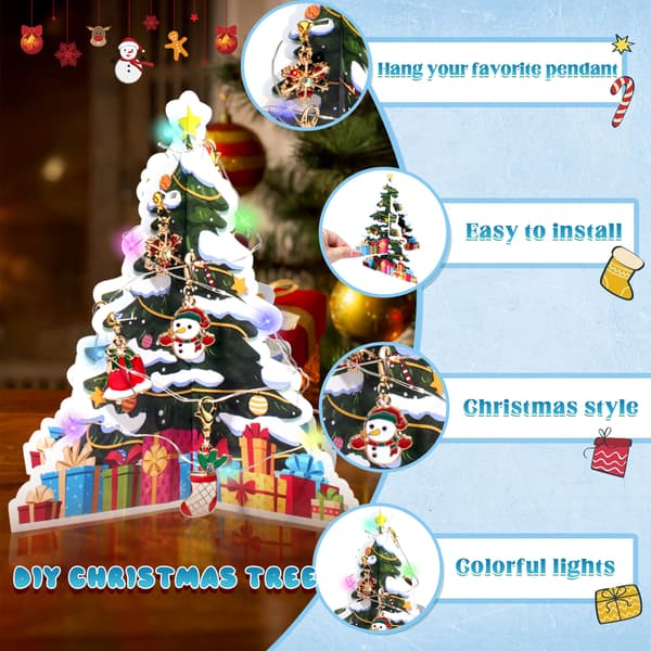 Jul Adventskalender Presentförpackning M-24 * Light Christmas Tree