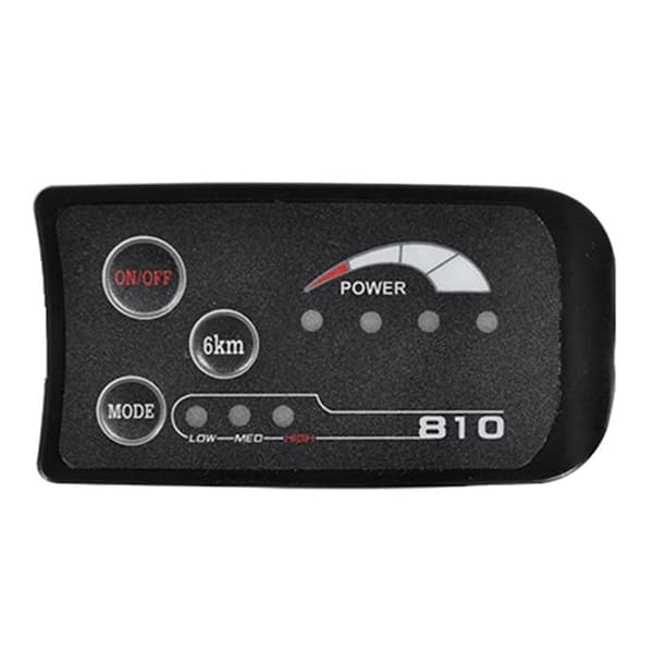 SM 6PIN S810 E-Bike LED Display Computer 36V IP65 UART Protokol til Elcykel Elcykelcomputer