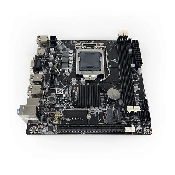 H61S 1155 Pin DDR3 Moderkort Bärbar Huvudkort DNF Studio Stöder M.2 I3 I5 CPU H61 17x17 Black