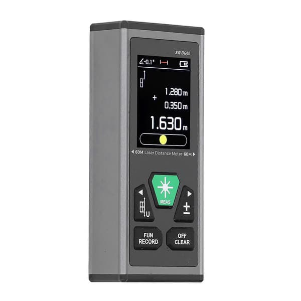 Dual Laser Rangefinder USB Rechargeable High Accuracy Multifunctional Digital Laser Measuring Tool Measuring Device SWDG60