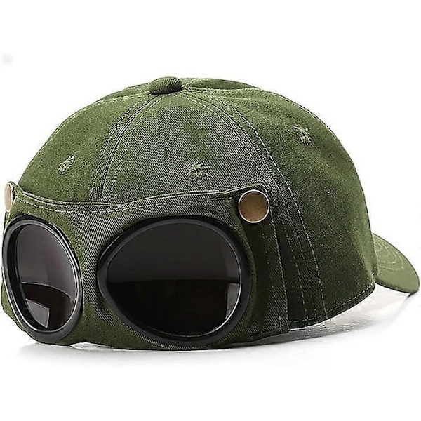 Aviatorhatt Personlige Briller Andetungehatt Solbriller Solskjerm Motorsykkelcaps for Menn