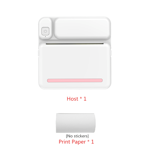 Lämpö-Bluetooth-tulostimet 57mm Mini Langattomat POS Lämpökuva Valokuvatulostimet Android IOS Matkapuhelimelle FLYE1984 Pink3