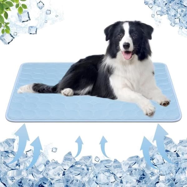 Kølemåtte - 70x55cm - Skridsikker - Sammenfoldelig - Til hunde