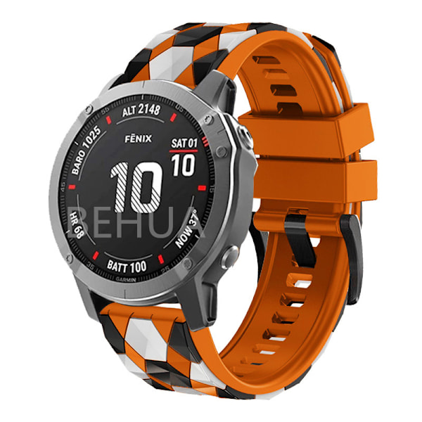 Silikoninen ranneke Garmin Fenix 7x 7 6 5 6X Pro 5X Plus Fenix 3HR Quick Release 22 26mm -rannekkeelle Garmin Enduro 2 -kellonauha lime 22mm width strap