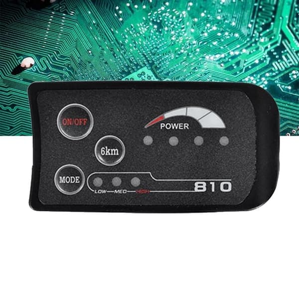 SM 6PIN S810 E-Bike LED Display Computer 36V IP65 UART Protokol til Elcykel Elcykelcomputer