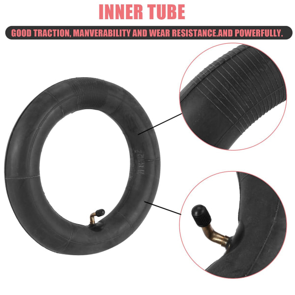 stycken 10 X 2.125 (10 tum) innerslang för skoter för 10x2 däck 10x1.90 10x1.95 10x2 10x2.125 Elektrisk skoter innerslang [DB] svart black
