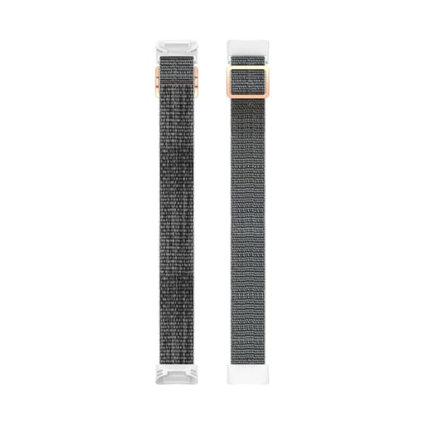 Fitbit Charge 6 / 5 ranneke, säädettävä nylon, harmaa 20