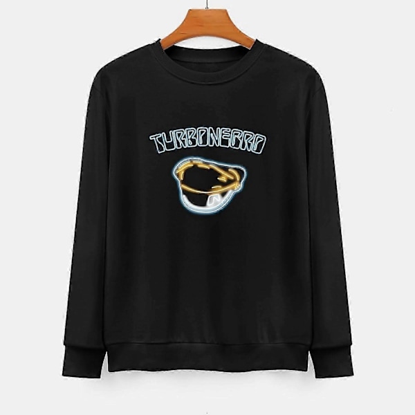 Turbonegro '30-årsjubileum' Långärmad Crewneck 100% Bomull Pullover Unisex Sweatshirts Svart Hög kvalitet släta linjer 3XL
