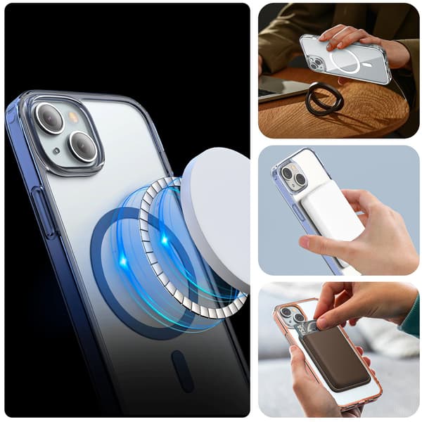 ColorPop iPhone 15 Cover CH MagSafe Transparent/Hvid 33