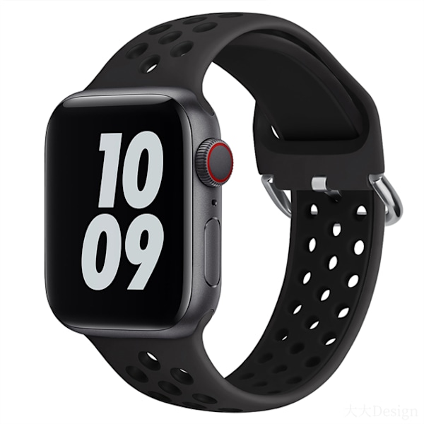 Rem kompatibel med urrem 44 mm 49 mm 45 mm 41 mm 40 mm 38 mm 42 mm Åndbar rem bralet iwatch serie 8 7 se 6 5 4 3 Ultra 49 mm 2 coal black black other: 42MM 44MM 45MM 49MM