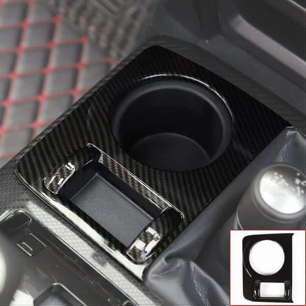 Central 4WD Vandkopholder Panel Trim Dekorationsdæksel til 4Runner 2010+ carbon fiber pattern