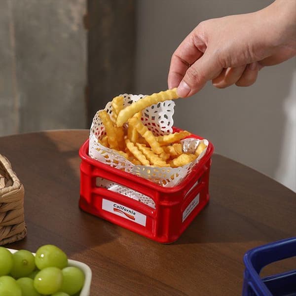 Høyverdig keramisk snackskål til stuen, fruktskål, snackskurv til kaffe, maisbolle, skål til, b