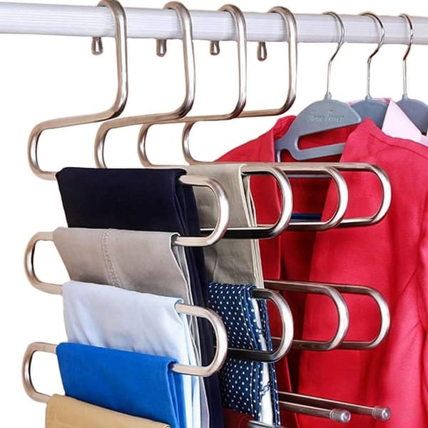 Multilayer Scarf Holder S-Type Hook Clothes Hanger Trousers Hanger Made Of