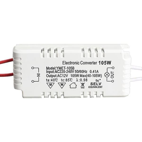 105W 12V Halogenlampa LED Elektronisk Transformator Strömförsörjning Driver