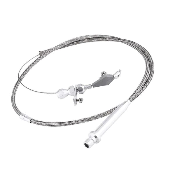 Til Chevy TH350 rustfrit stål flettet transmissions kick down kabel detent kickdown