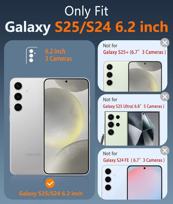 Kompatibel med Samsung S25 - Ekstra Støtsikkert Deksel
