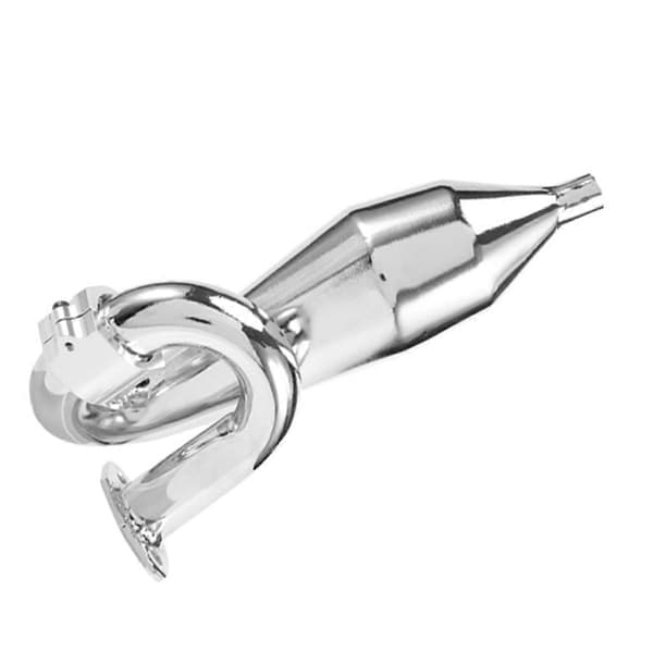 Eksosrør for 1/5 Baha Rovan Baja 5B Kingmotor RC Bil Racing Leker Deler Silver