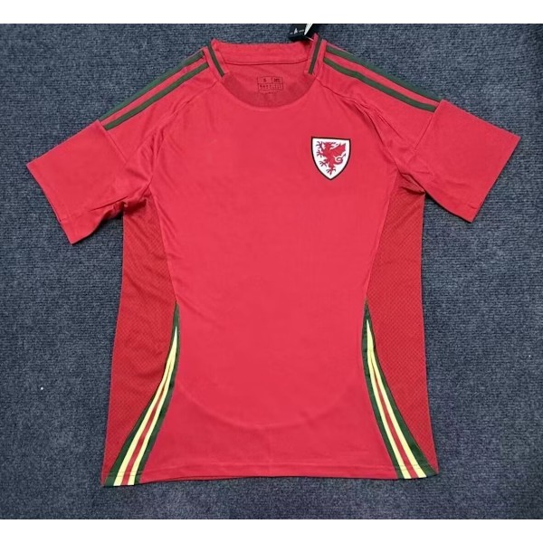 2024 EM Frankrike drakt Italia landslag England Spania Brasil fotballdrakt Wales hjemmedrakt Wales home XL
