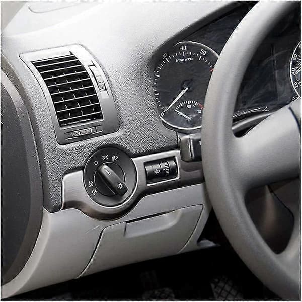 Skoda Octavia 2004-2013 AC Ventil, Luftutsläpp Instrumentbräda, Ventilation Främre Panel Black Right