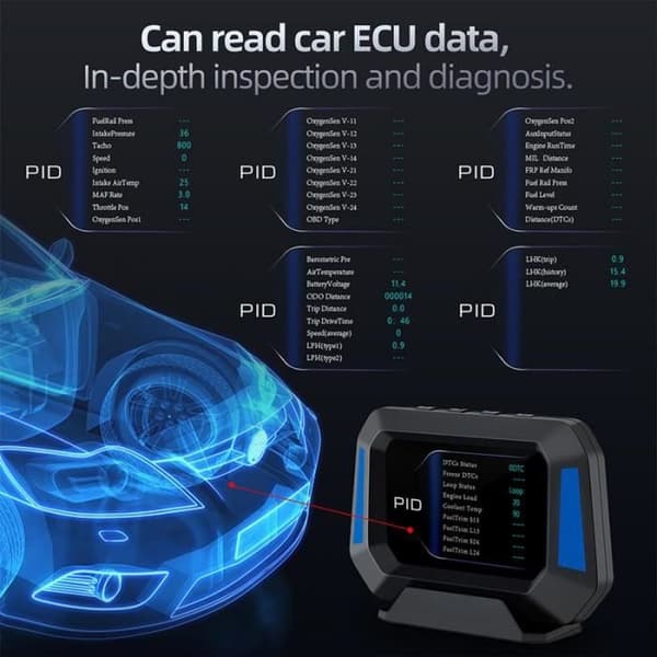 Universal 4x4 inklinometer til terrængående køretøjer, automatisk head-up display, niveausensor