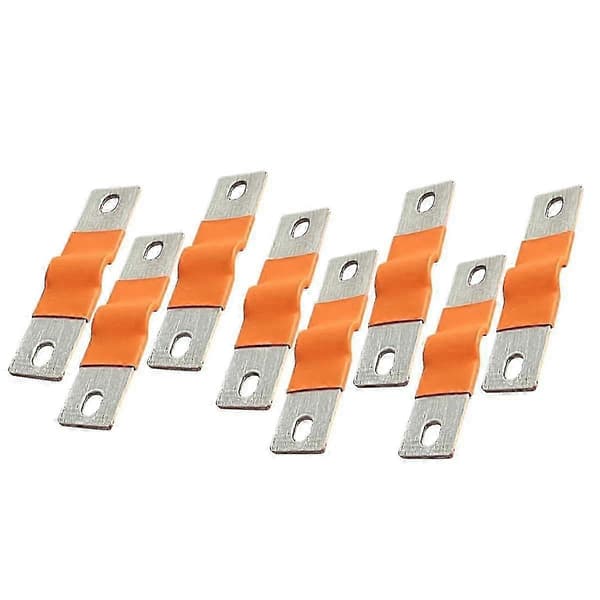 8-pakke nikkelbelagte kobber samleskinner til solsystemer og dybdecyklus batteritilslutninger - As Shown