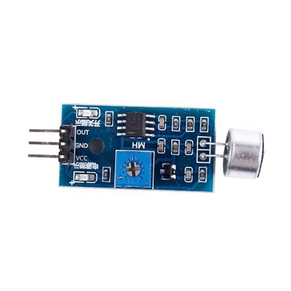 2X 3.3V/3.5V LM393 Mikrofonforstærker Lydsensor MIC Stemmemodul til Arduino Blue