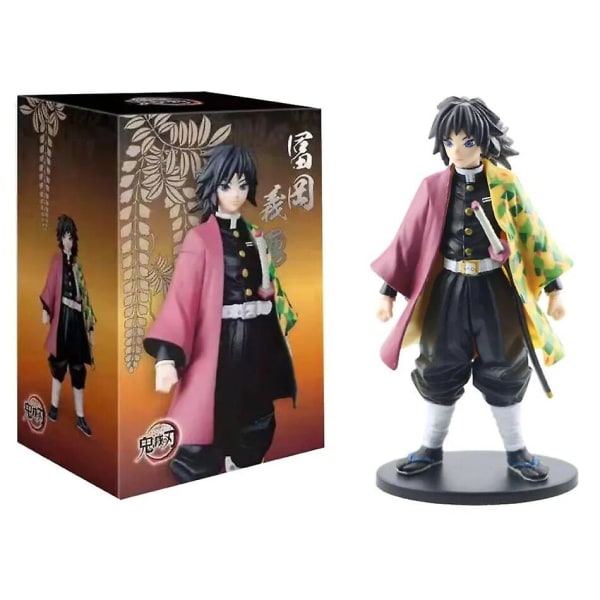 Anime Demon Slayer Kimetsu Ingen Yaiba-figur Kamado Tanjirou Actionfigur Agatsuma Zenitsu Nezuko Warrior Pvc-modellleksaker 23 Inosuke-With Box