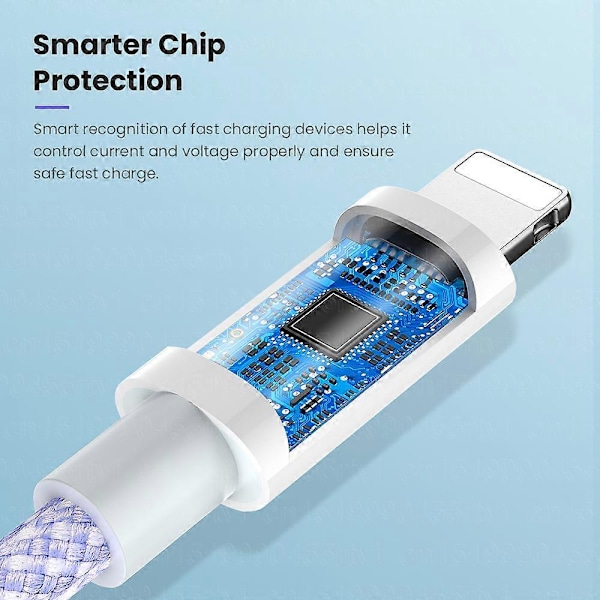 20W PD USB C -kaapeli iPhone 14 13 12 Pro Maxille, nopea USB C -latauskaapeli iPhone 12 Mini Pro Maxille, Data USB Type C -kaapeli 1/ Blue 2M