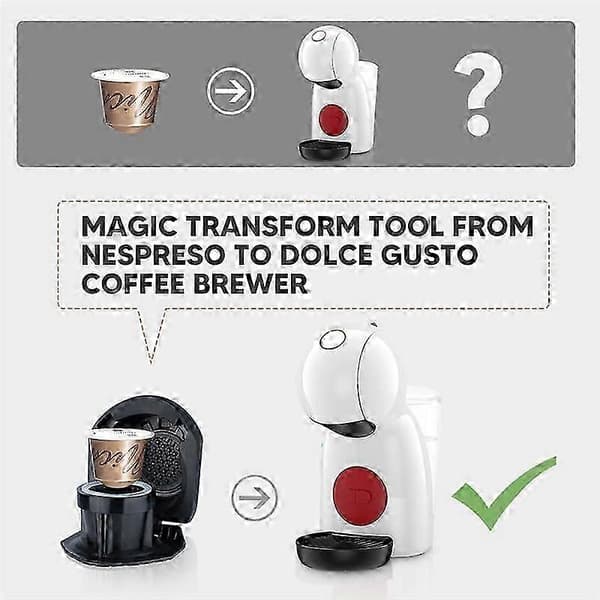 Kapseladapter til kapsler konverterer Crema til kaffemaskine Piccolo Xs Genio 2A DS