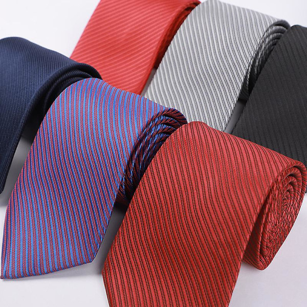 Skinny slips för män Tunn Slim Solid Formell Sidenslips (modell 8xa001)